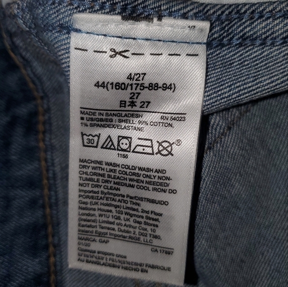 Gap Distressed Button Fly Denim Jeans Size 27 - Picture 12 of 12